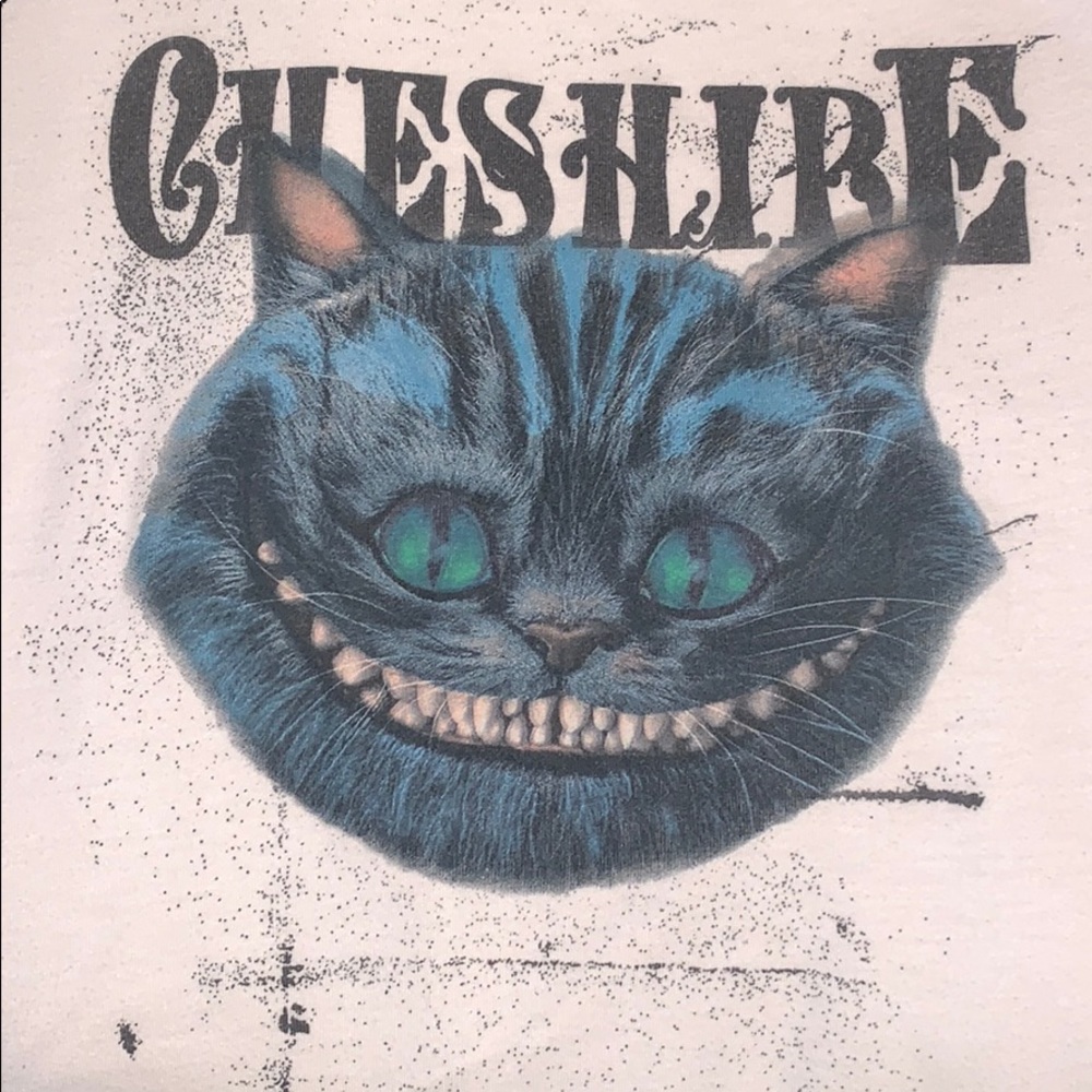 Alice in Wonderland - Cheshire Cat Baseball Tee - Picture 4 of 5